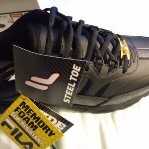 Mens  size 10 steel toe safety shoes
